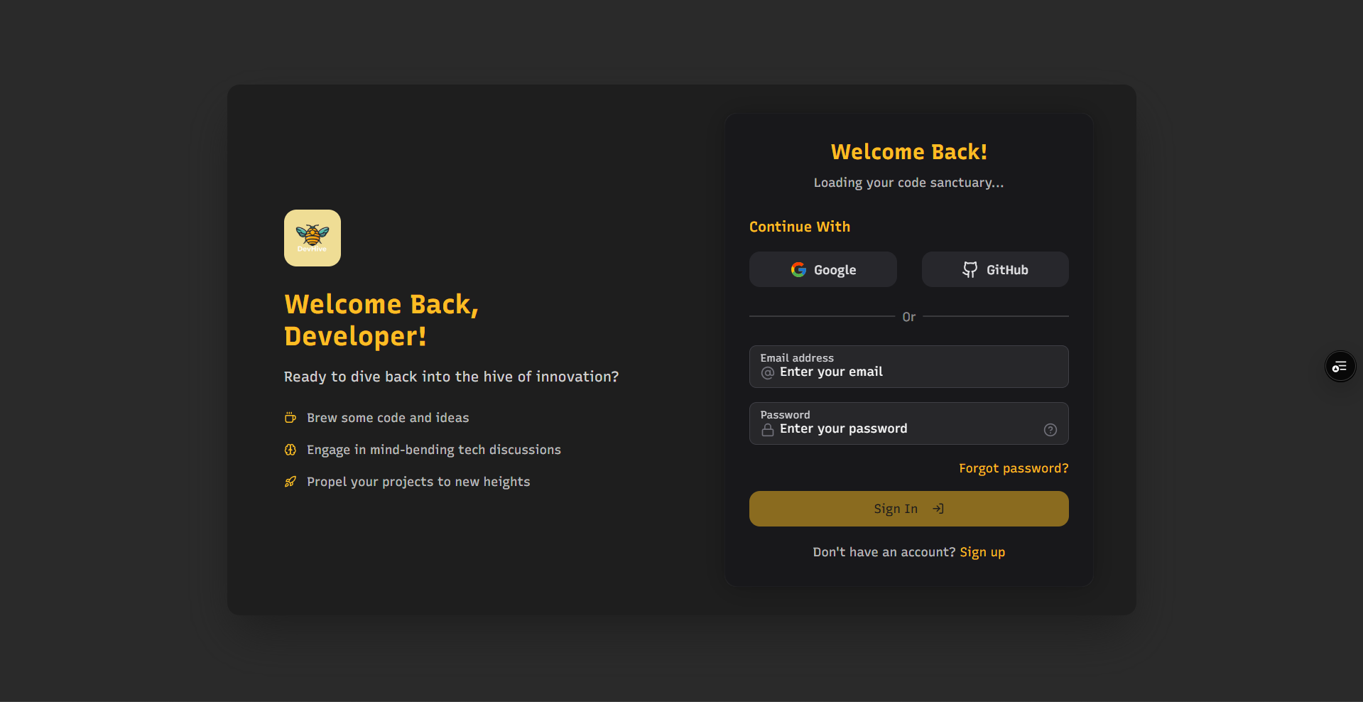 DevHive screenshot 1